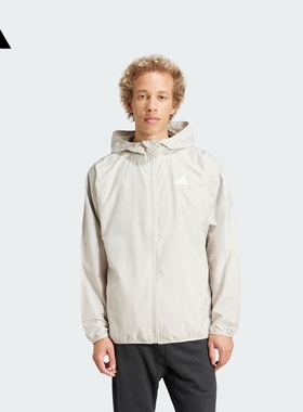 休闲连帽夹克外套男装adidas阿迪达斯官方轻运动JF3687