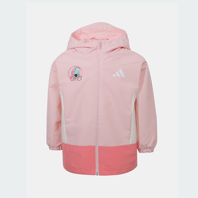 adidas阿迪达斯男女小童短款连帽羽绒服秋冬装保暖外套 KC5413