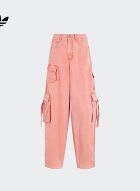 adidas阿迪达斯2025年经典舒适运动裤女装春夏新款三叶草KD4113