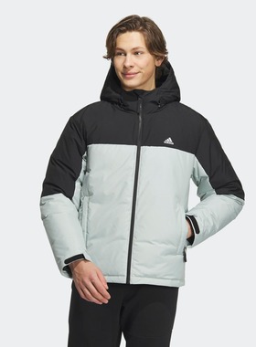 adidas阿迪达斯男女同款秋冬连帽鸭绒羽绒服IT8722 IT8723