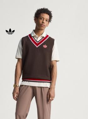 adidas阿迪达斯复古高尔夫运动马甲背心男装官方三叶草JN9736
