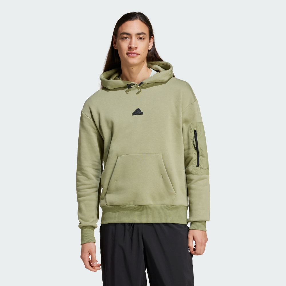 adidas阿迪达斯官方休闲加绒加厚连帽卫衣套头衫男装轻运动IY1520