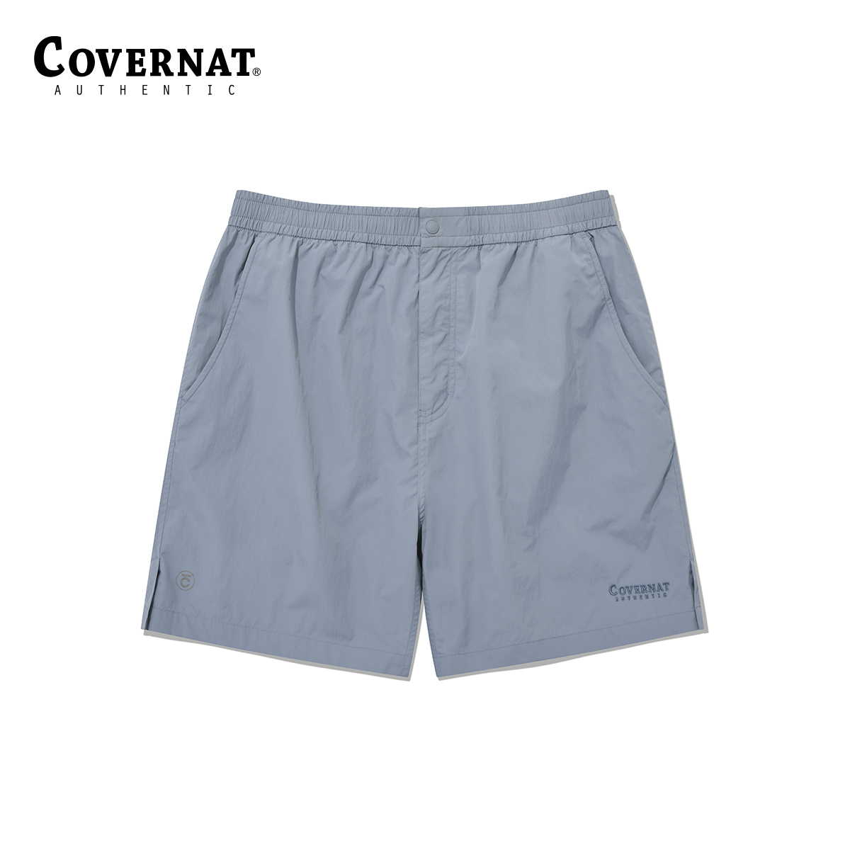 Covernat短裤男款字母刺绣短裤纯色休闲裤情侣款CO2202SO05