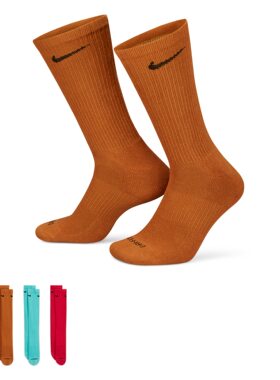 Nike耐克官方PLUS CUSHIONED CREW 训练运动袜3 双SX6888