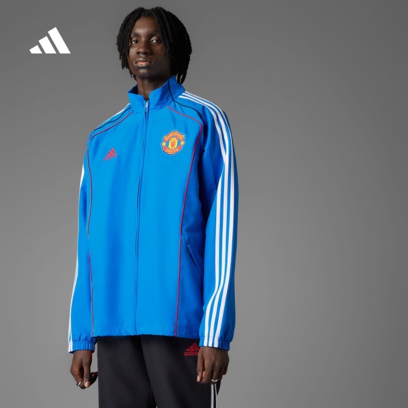 曼联足球休闲文化夹克外套男装春季新款adidas阿迪达斯官方JF0372