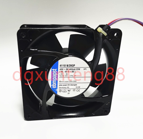 原装ebmPAPST 12038 48v 22W 进口 4118N/2H3P 散热风扇12CM厘米