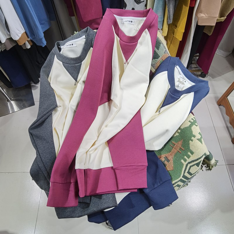 宽松版毛圈韩版休闲女卫衣