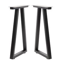 定制电脑桌子腿支撑架金属铁艺吧台办公桌书桌架大板腿脚桌脚支架