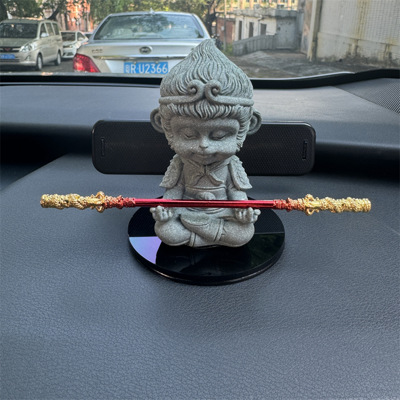 挪车电话牌汽车内用临时停车号码牌黑悟空斗战胜佛隐藏式车载摆件