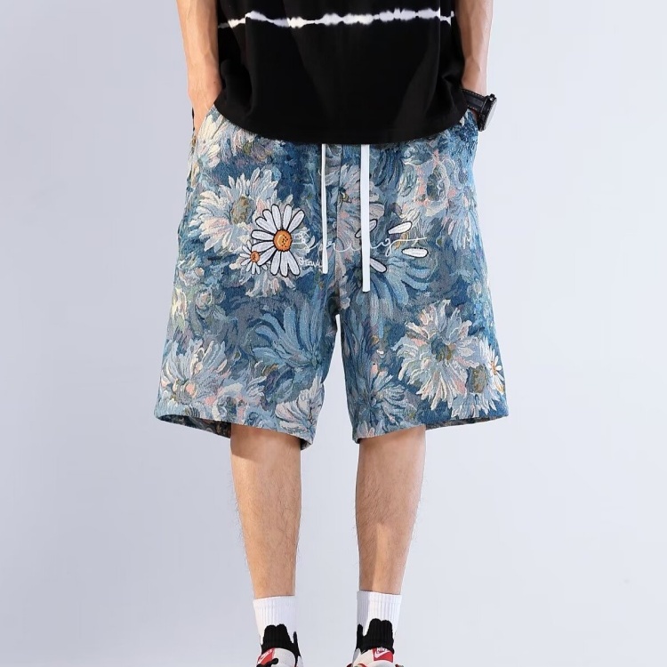 小雏菊男士夏季薄款休闲短裤