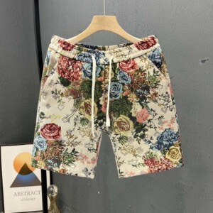 夏季时尚民族风短裤男士潮流宽松
