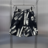 男士 外穿宽松痞帅印花沙滩五分裤 夏季 潮牌休闲短裤 薄款 新款 子男款