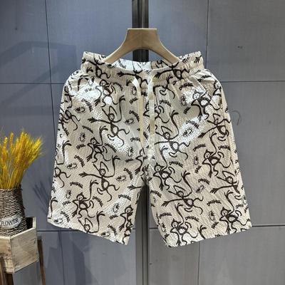 夏季短裤男印花高级设计感潮流