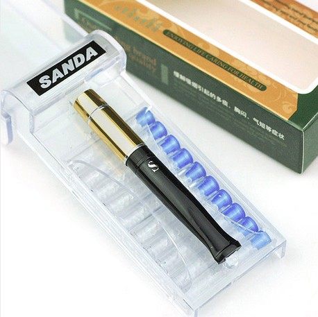 【天天特价】SANDA三达烟嘴SD-21滤芯型双重过滤烟嘴金银二色可选