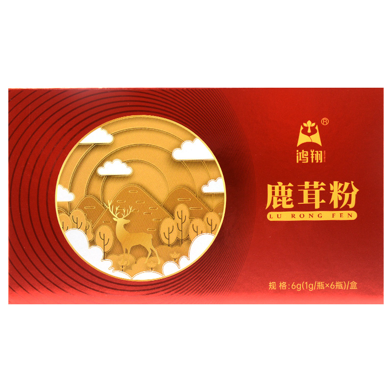 鸿翔鹿茸粉1g/瓶*6瓶产地辽宁