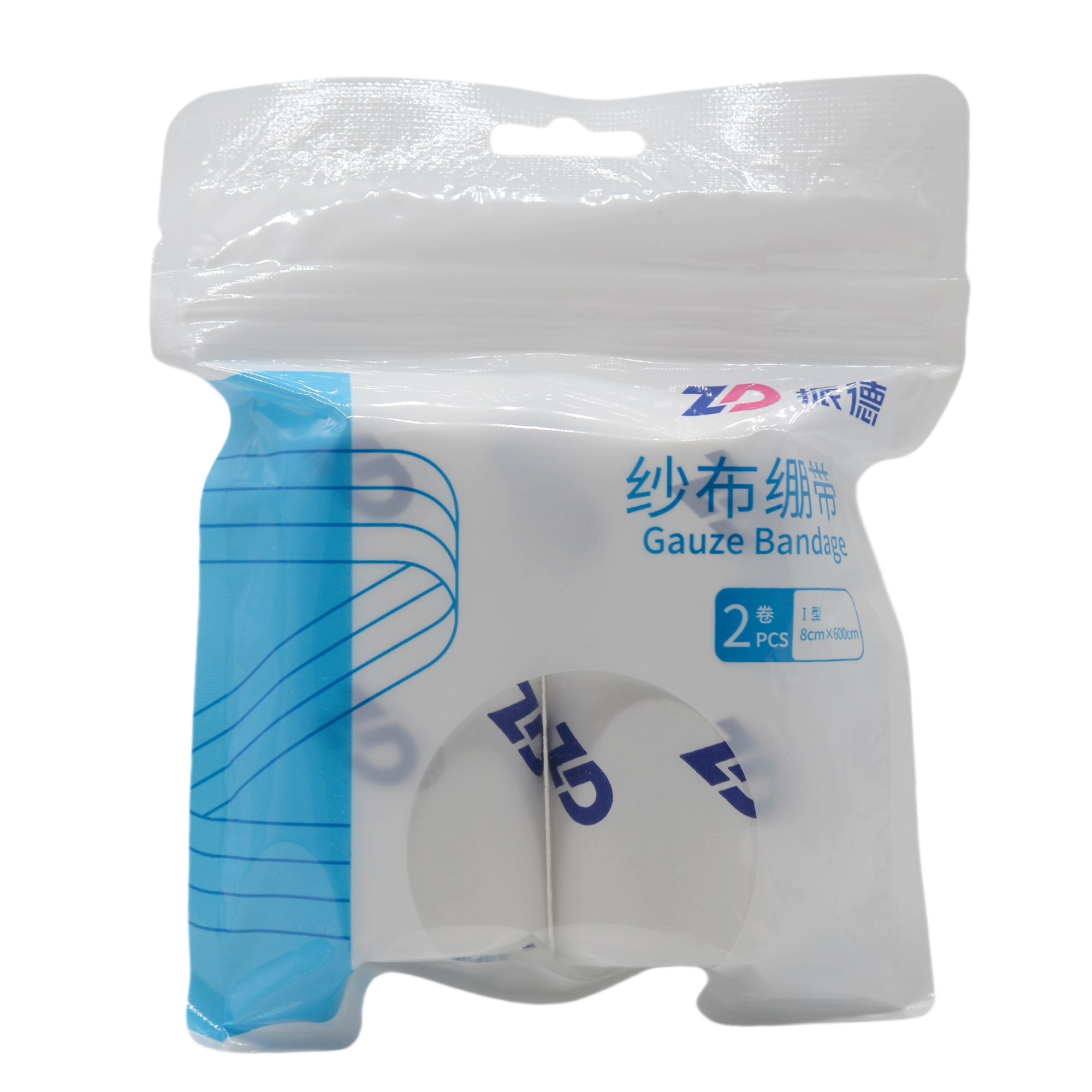 振德纱布绷带(Ⅰ型)_8cm*600cm*2卷/袋