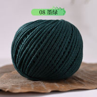 2mm hollow cotton round strand yarn yarn ball hollowed-out bag diy material bag hand-woven cotton and linen stiff yarn ball thumbnail 8