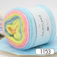Colored dot segment dyed yarn, medium thick yarn, knitted scarf, soft hat, sweater, shawl, coat, knitting needle, cake thread thumbnail 3