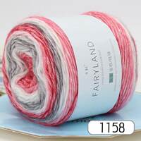 Colored dot segment dyed yarn, medium thick yarn, knitted scarf, soft hat, sweater, shawl, coat, knitting needle, cake thread thumbnail 8