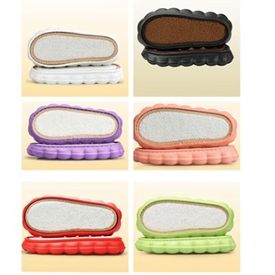 云朵鞋底EVA新款钩针编织冰条线DIY拖鞋底防滑耐磨加厚羊羔毛外穿