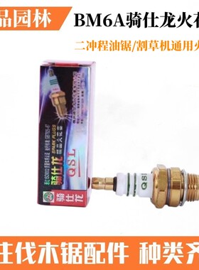 骑仕龙油锯专用火花塞镀金BM6a火花塞火嘴地钻机喷雾器汽油机配件