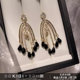 CIX城堡/法式贵气方圆脸耳环蚊香盘耳夹女无耳洞高级耳钉复古轻奢