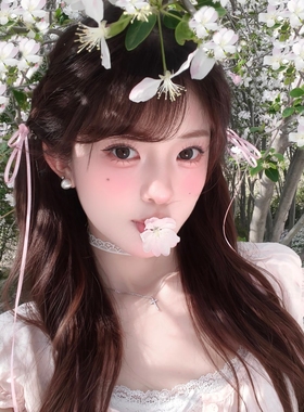 锁骨链韩系白色蕾丝项链颈带