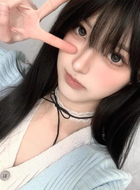 夏日纯欲风白色蕾丝蝴蝶结项圈女颈带脖子配饰颈链高级感项链绳薄