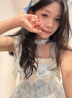 洛丽塔白色蝴蝶结蕾丝choker配饰