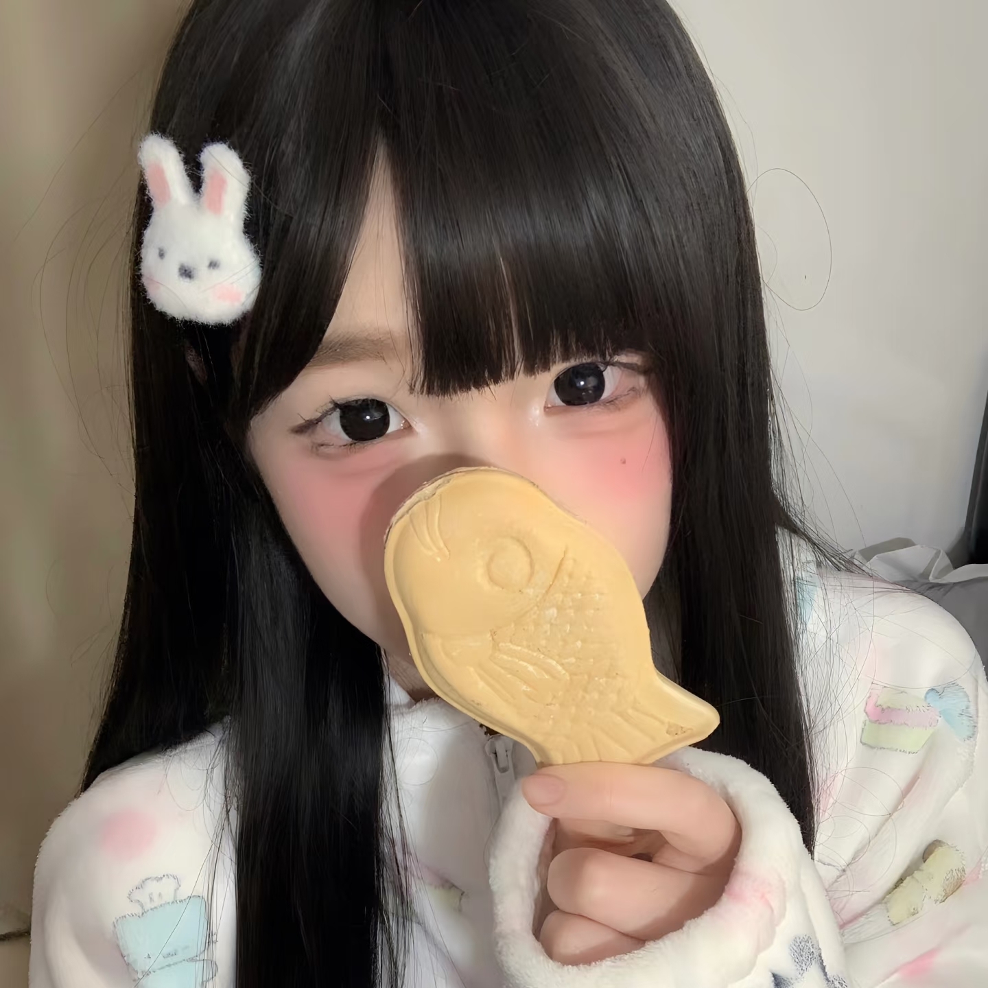 腮红小兔子发夹女生刘海侧边发饰