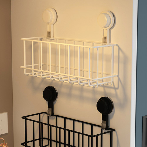 宿舍壁挂式挂篮吸盘置物架