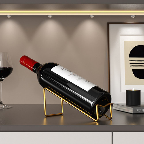 轻奢创意红酒架高档斜放红酒摆件