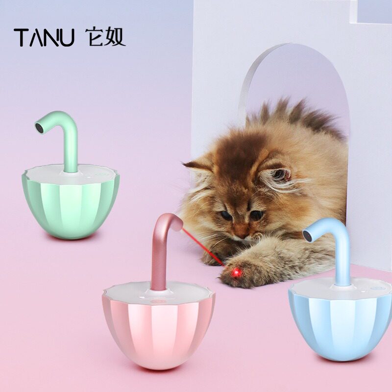 它奴猫玩具自动激光逗猫不倒翁智能感应自嗨解闷逗猫棒小猫咪用品