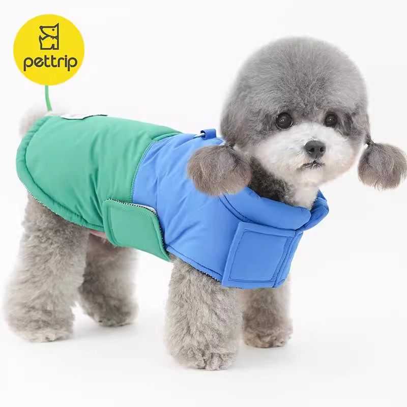 秋冬狗狗衣服可牵引新款宠物棉服厚小狗比熊博美泰迪猫咪棉衣保暖