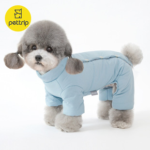 狗狗衣服四腿秋冬款后开襟宠物衣服小狗泰迪博美保暖猫衣服棉衣
