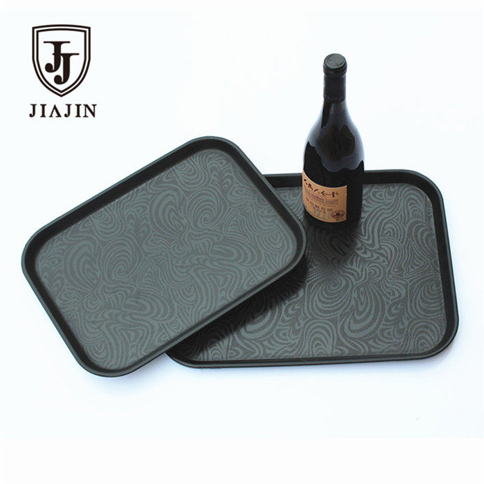 托盘长方形塑料防滑餐盘茶盘客房盘酒店托盘服务员传菜盘