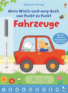 预订【德语】 Mein Wisch-und-weg-Buch von Punkt zu Punkt: Fahrzeuge[9781782328575]
