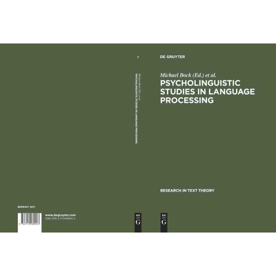 按需印刷不退不换DGYT Psycholinguistic Studies in Language Processing[9783110089943]