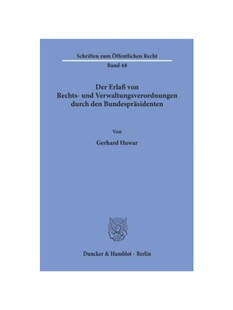 预订【德语】Der Erla? von Rechts- und Verwaltungsverordnungen durch den Bundespr?sidenten.: