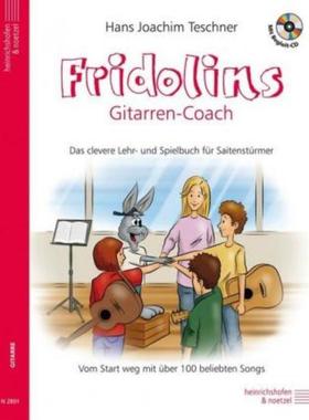预订【德语】 Fridolins Gitarrencoach mit CD:Das clevere Lehr-und Spielbuch für Saitens