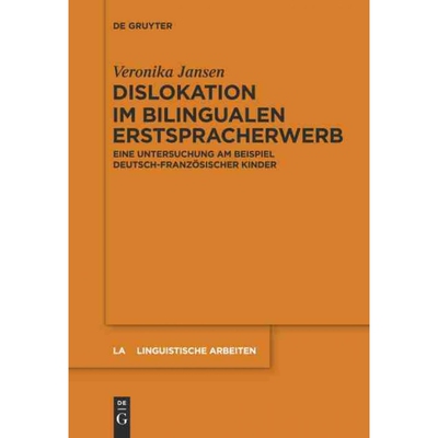 按需印刷DEG Dislokation im bilingualen Erstspracherwerb[9783110357738]