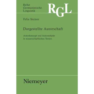 按需印刷DEG Dargestellte Autorschaft[9783484312821]