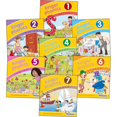 预订Finger Phonics Books 1-7[9781844146505]