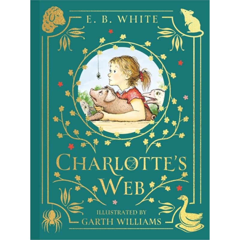 现货 彩色插图版 Charlotte's Web 夏洛的网 大字全彩版 精装豪华版 英文原版进口图夏洛特的网 英文读物 680L 儿童读物