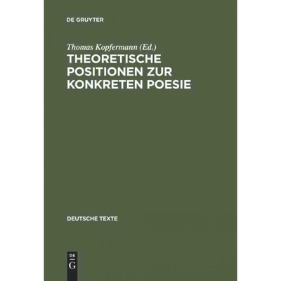 按需印刷DEG Theoretische Positionen zur Konkreten Poesie[9783484190320]