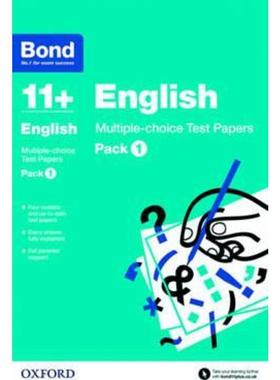 预订Bond 11+: English: Multiple-choice Test Papers:Pack 1