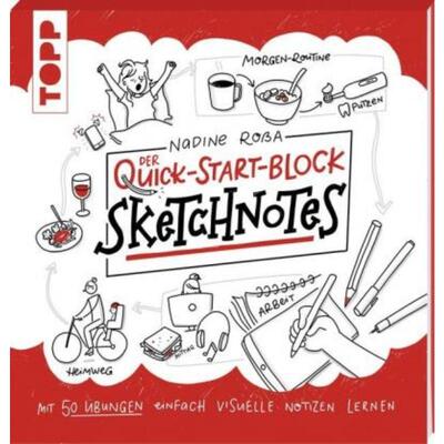 预订不退不换德语 Sketchnotes. Der Quick-Start-Block:Mit 50 Übungen einfach visuelle Notizen zeichnen