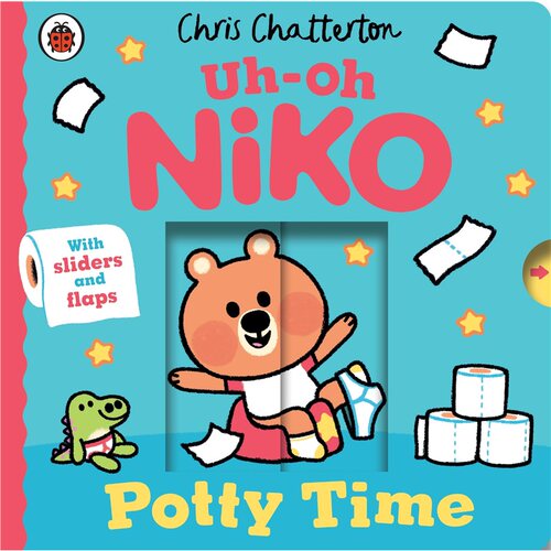 现货 哦-哦，尼科：上厕所时间：推拉滑动手偶故事 Uh-Oh, Niko: Potty Time : a push, pull and slide story 英文原版 上海外文