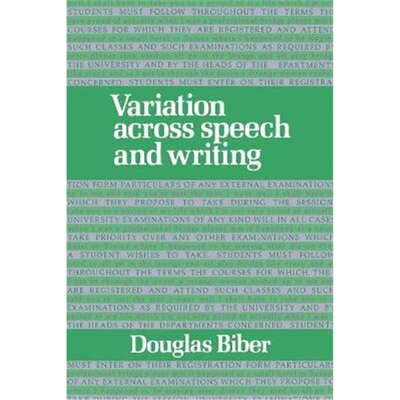 按需印刷Variation across Speech and Writing[9780521425568]