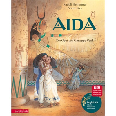 预订不退不换德语Aida (Das musikalische Bilderbuch mit CD im Buch und zum Streamen)[9783219114287]
